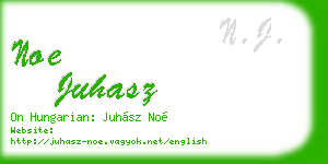 noe juhasz business card